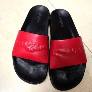 NEW Balmain leather slides EU 39